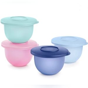 Tupperware Mini Impressions  Bowls Set of 4 New Color